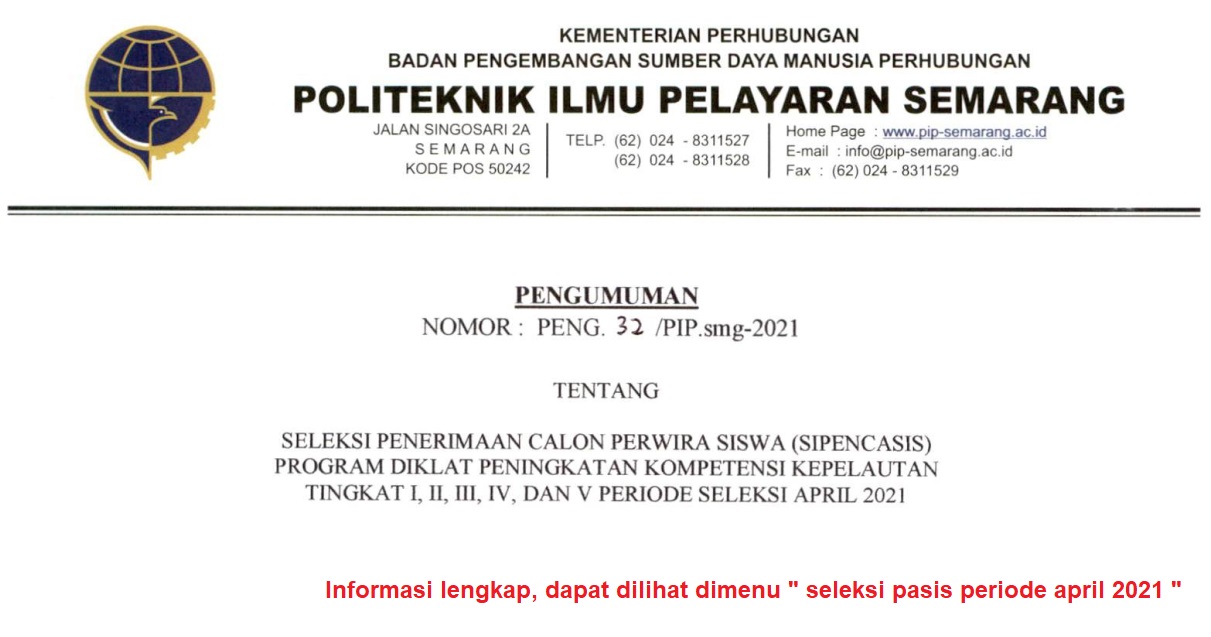 Pip Semarang Pendaftaran Diklat Online
